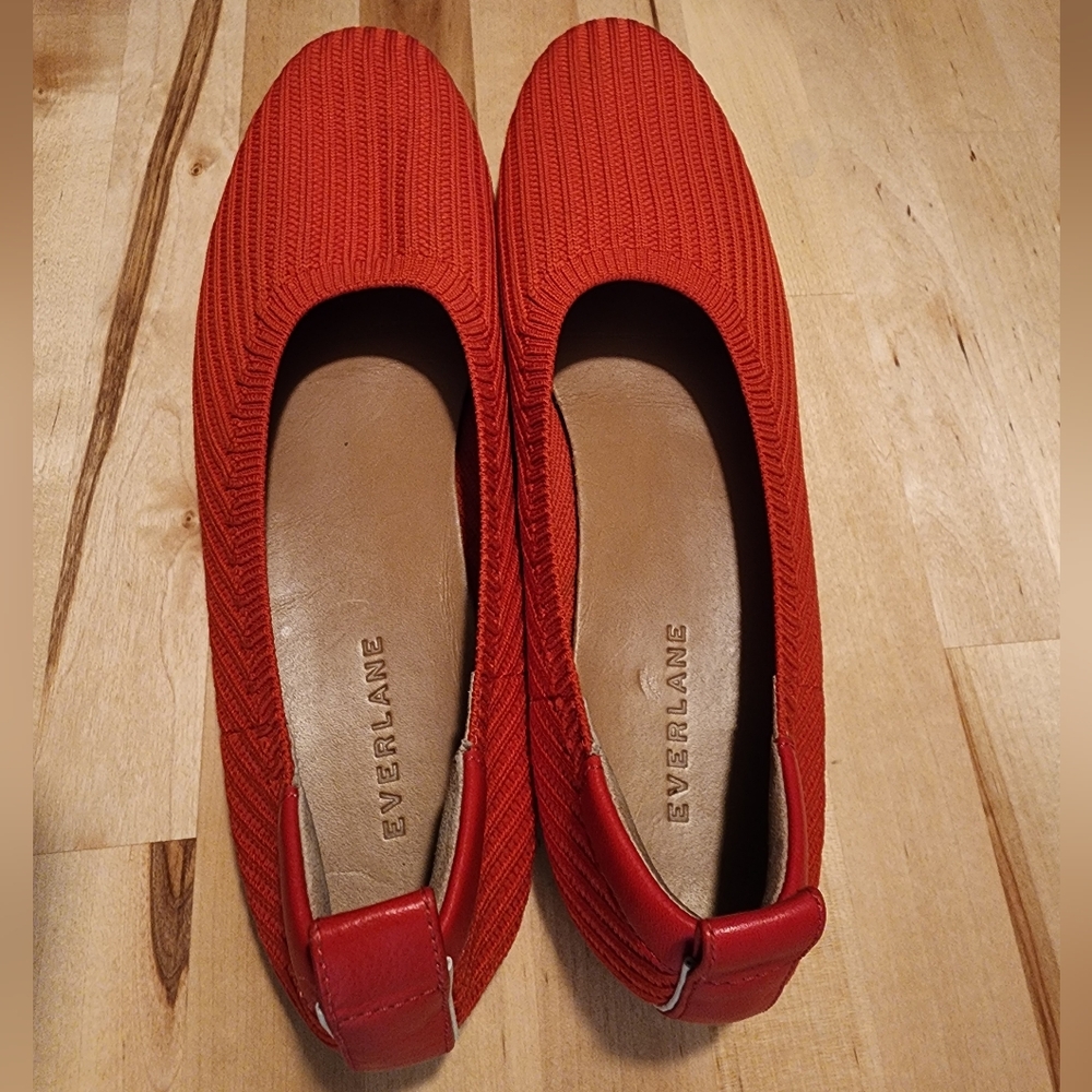 EVERLANE The Day Glove Ballet Flats in Red Poppy